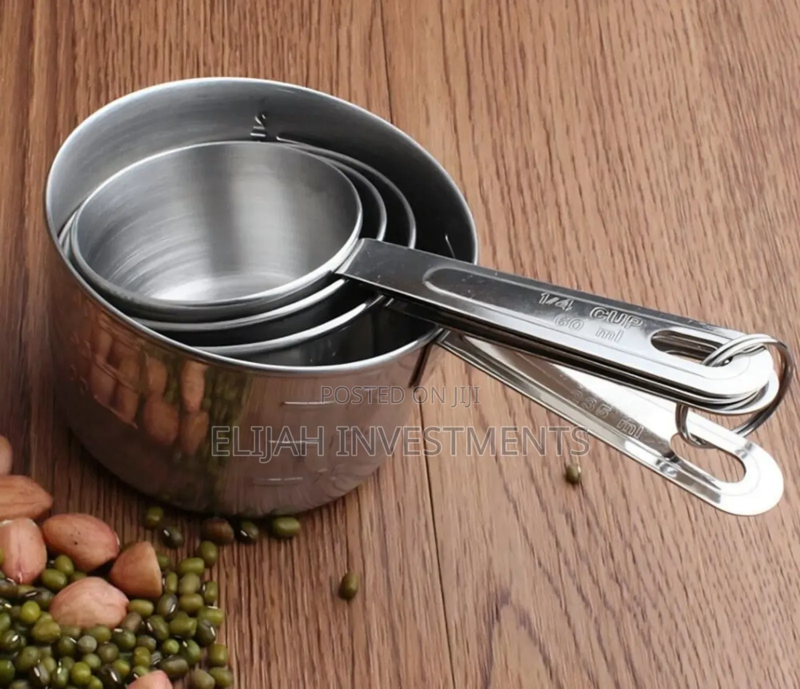 4pcs Stainless Steel Measuring Cups