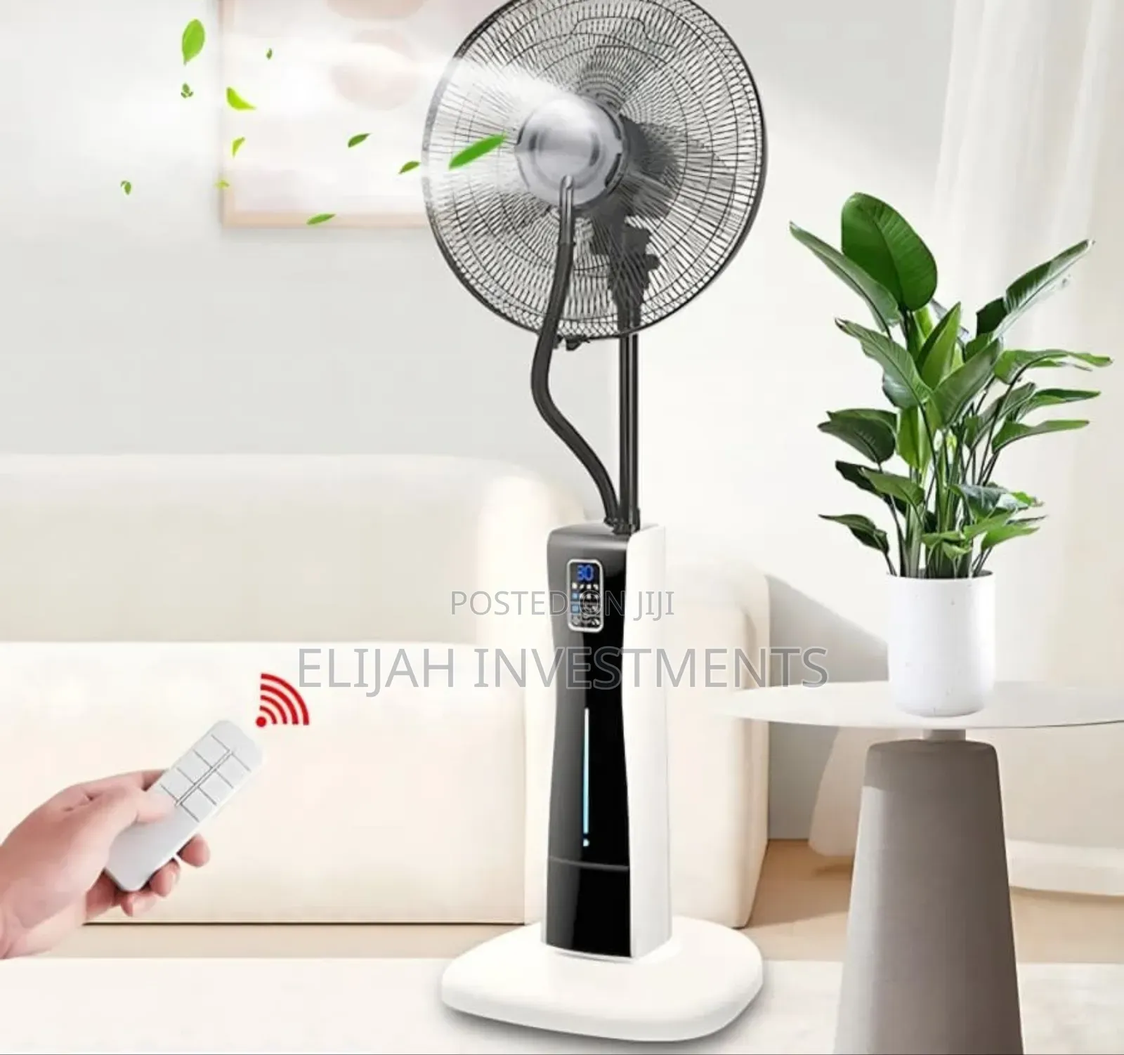 Oscillating Pedestal Fan With Mist