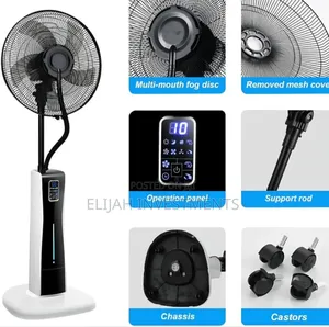 Oscillating Pedestal Fan With Mist