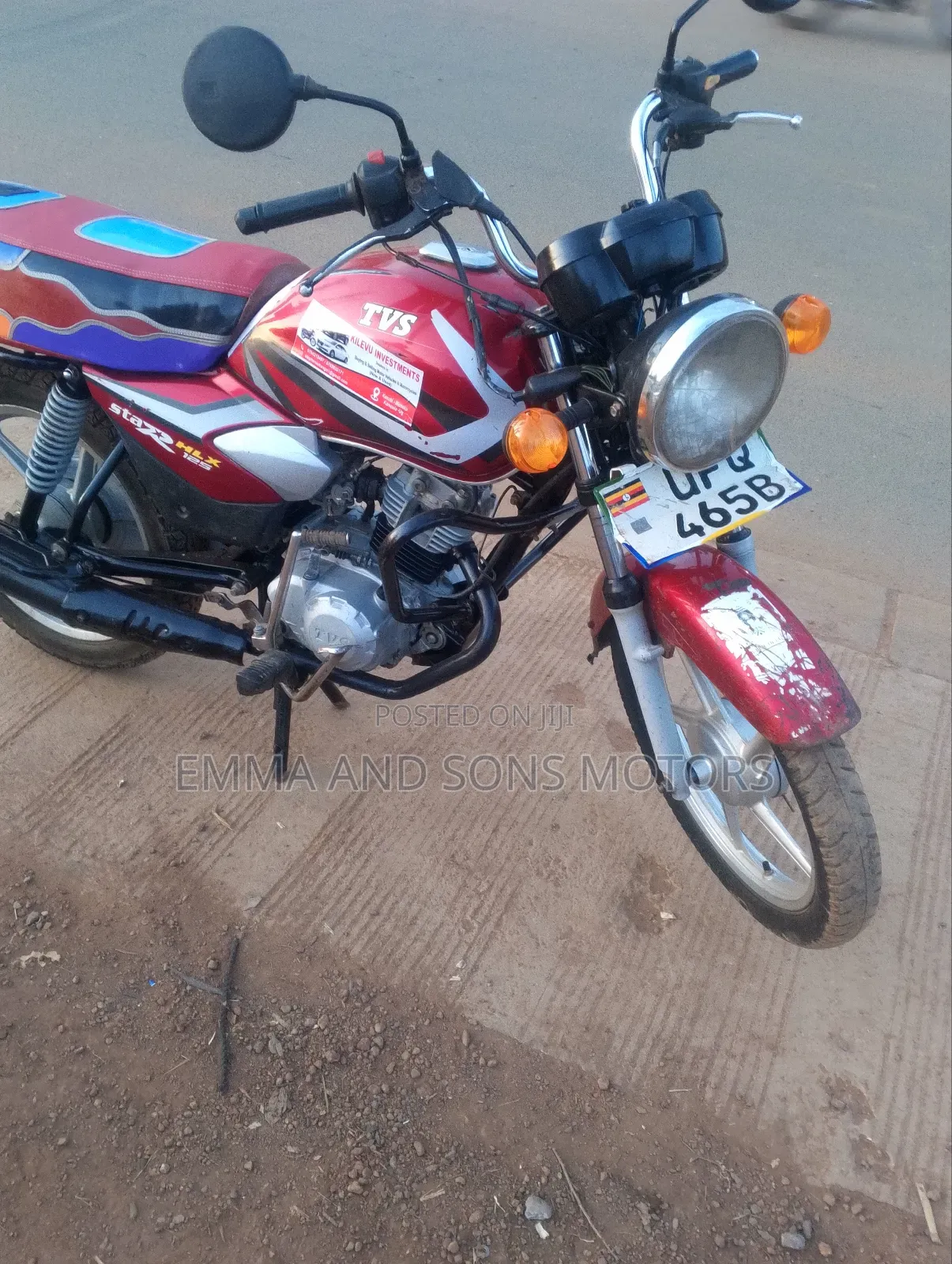 TVS HLX 125 2022 Red