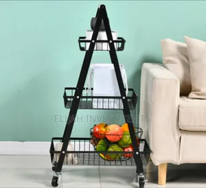 3-Tier Multipurpose Rolling Storage Trolley