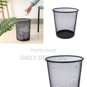 Metal Wire Mesh Wastebasket or Trash Can