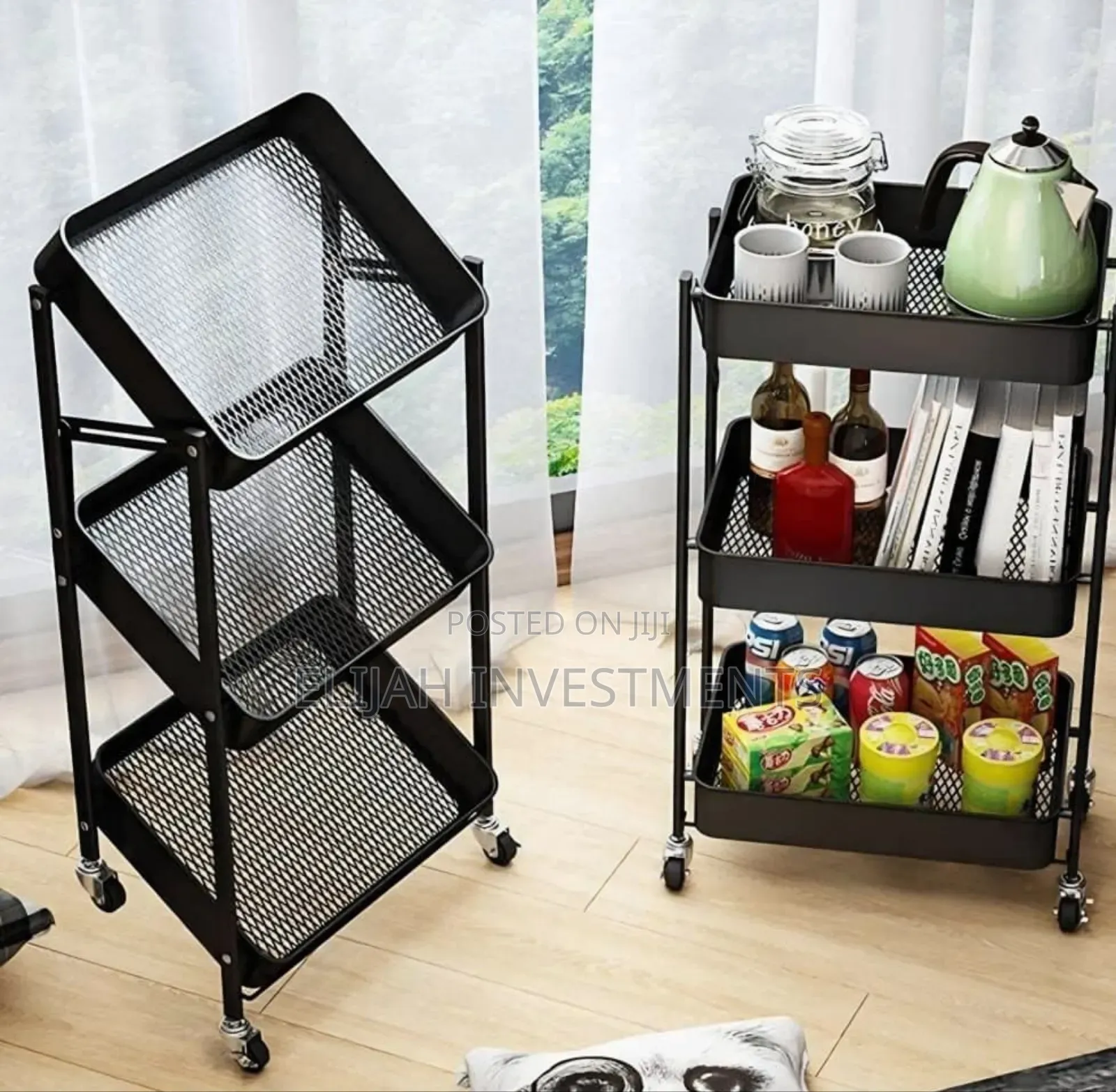 3-Tier Rolling Utility Carts.