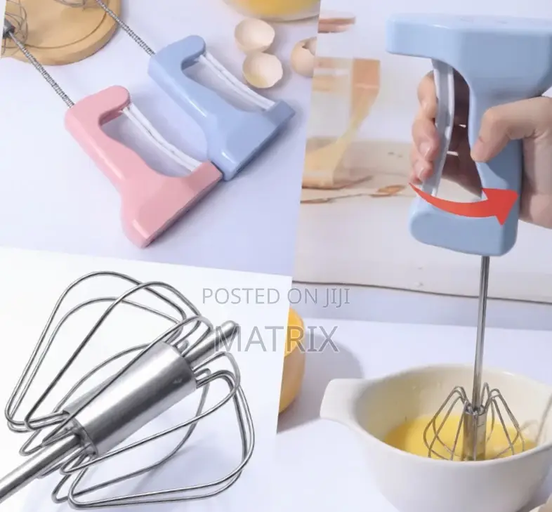 Semi-Auto Kitchen Whisk Egg Beater