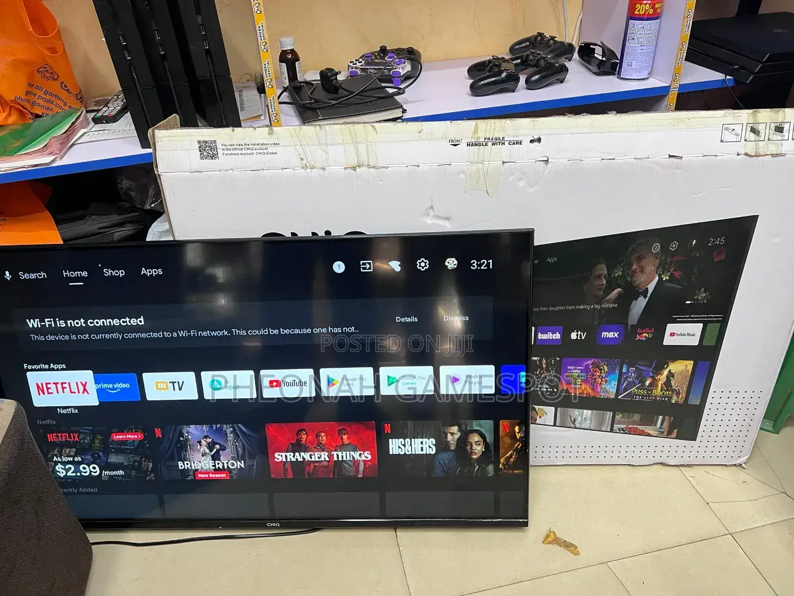 Brand New Chiq 43 Inches Frameless Google Smart Tv