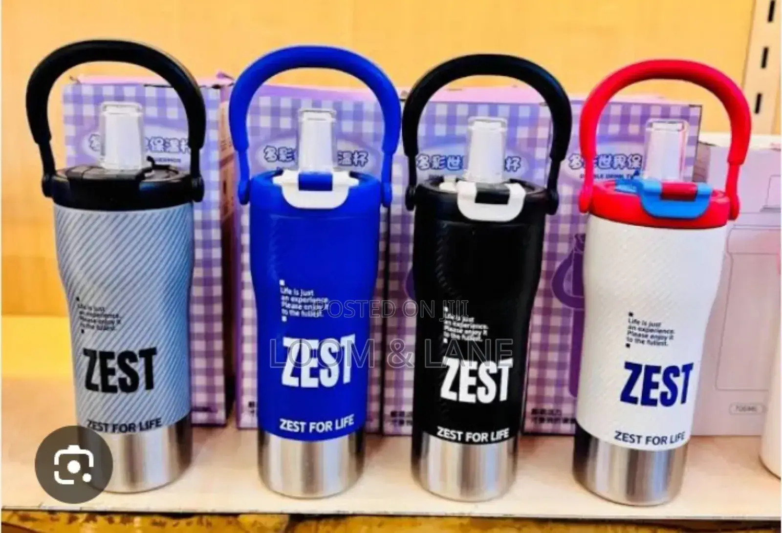 Zest for Life Portable Sports Straw Cups