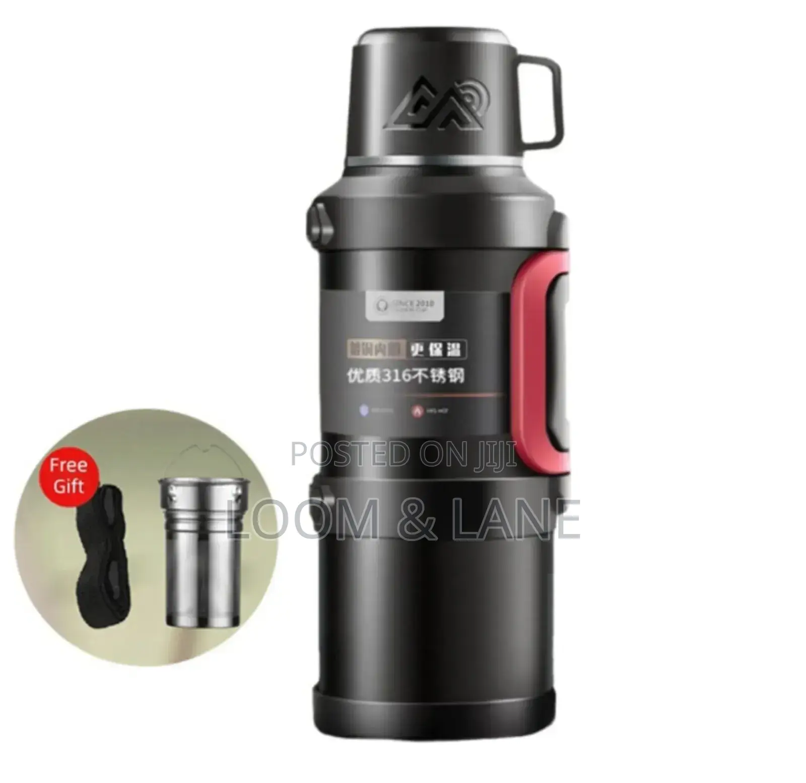 High-Capacity Stainless Steel Vacuum-Insulated Flask