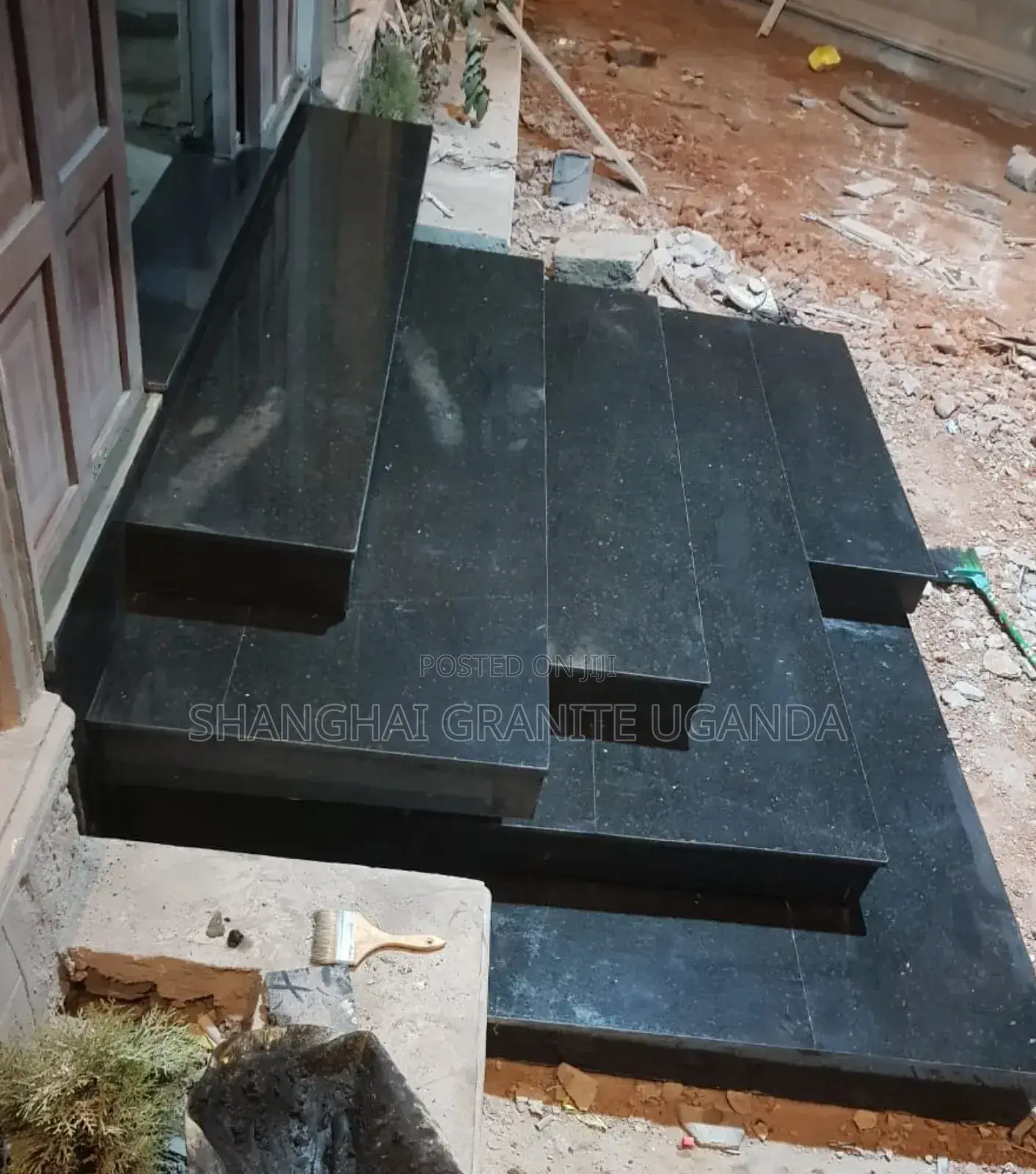 Pearl Black Granite Staircase Entrance Steps – Strong and Beautiful