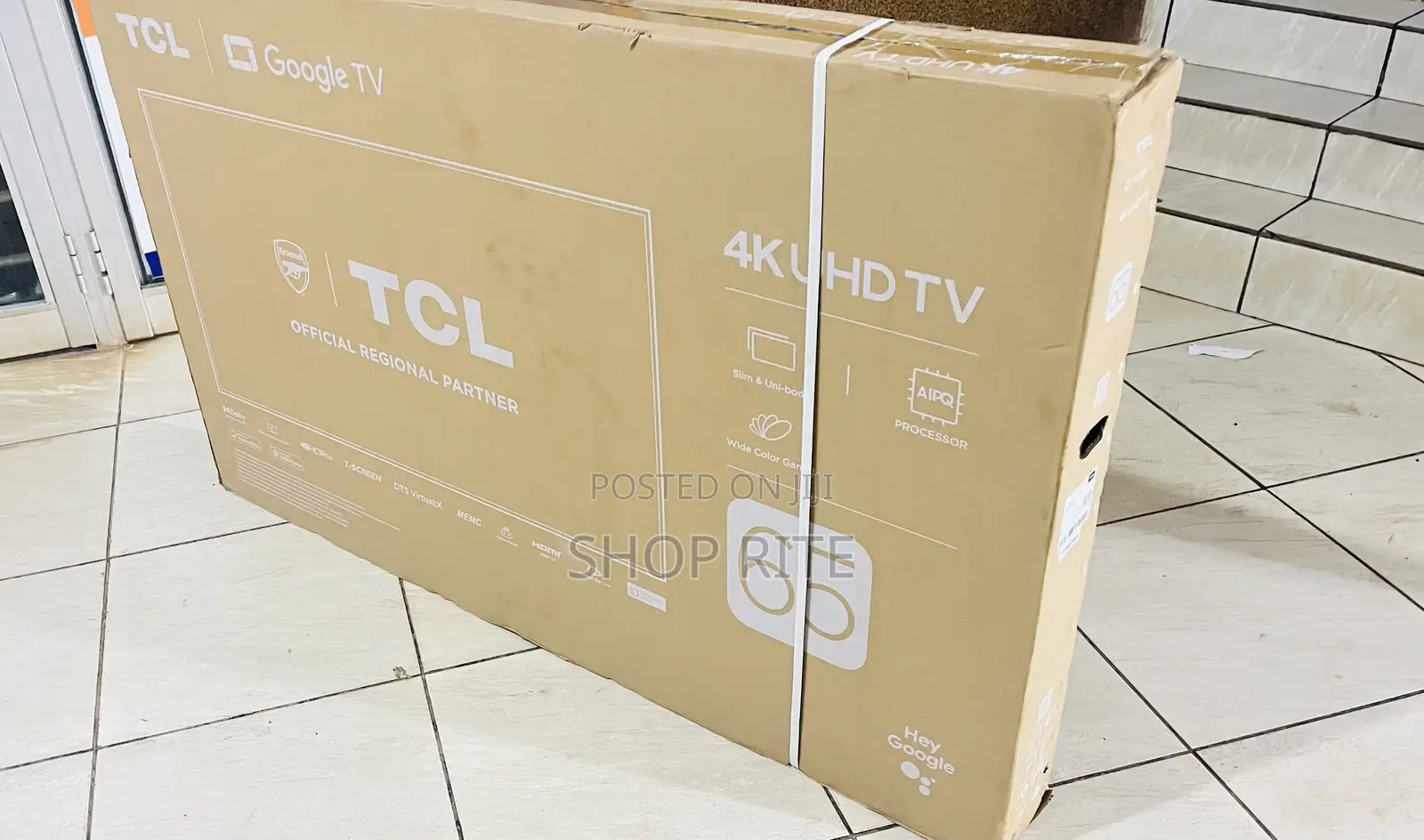 TCL Uhd Brand New Smart Google TVS 65inches