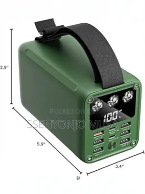 Green Lion Power Bank 60000mah - 6 Usb Ports, 2 Type-c Ports