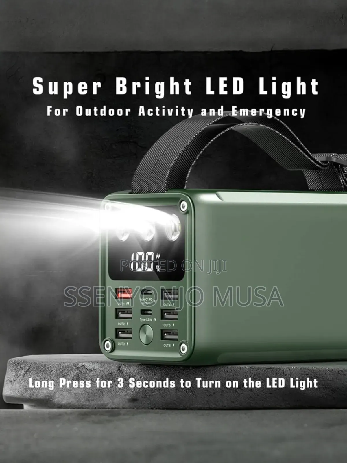 Green Lion Power Bank 60000mah - 6 Usb Ports, 2 Type-c Ports