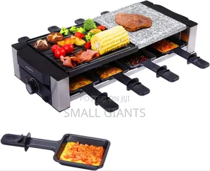 Saysonapps Raclette Grill With Granite Stone Grill Top Model SBBQ-4418