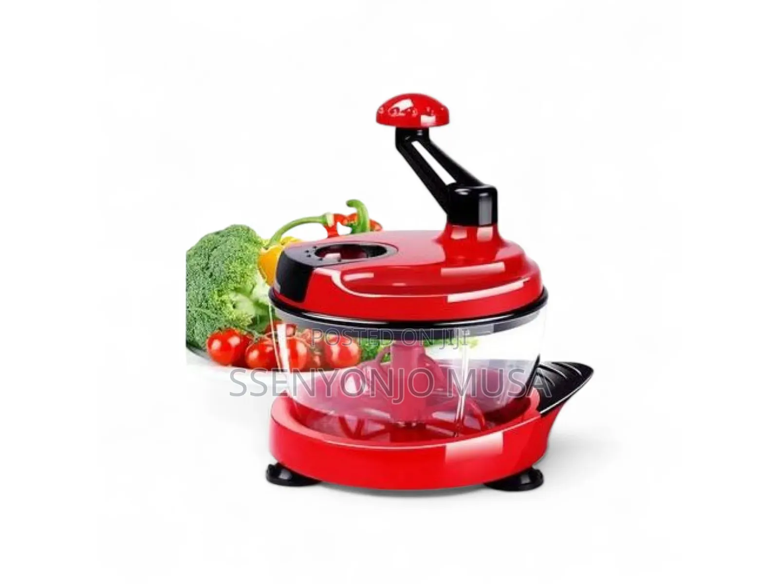 Hand Crank Food Processor | Manual Chopper, Blender Mixer