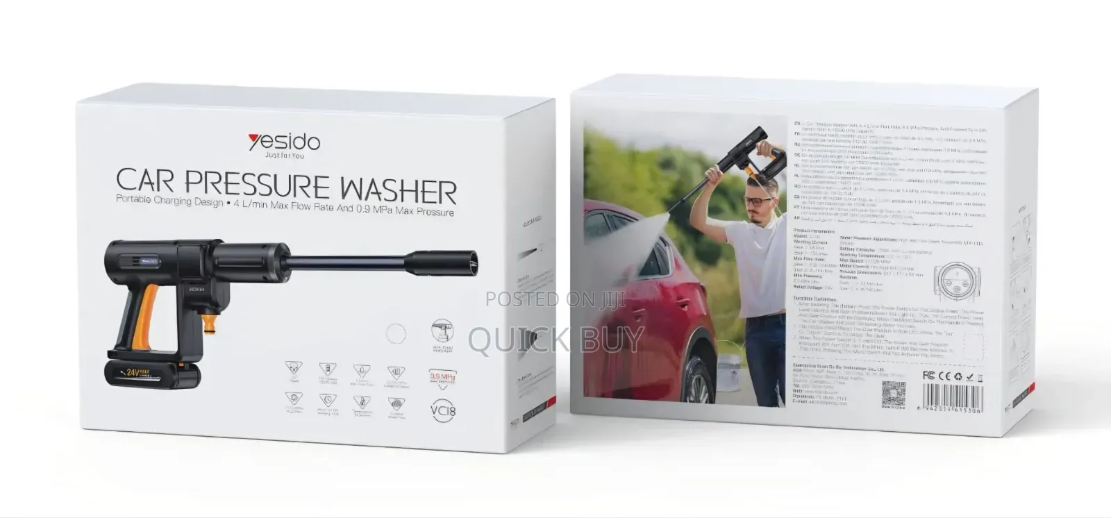 Yesido Vc18 Portable Car Pressure Washer.