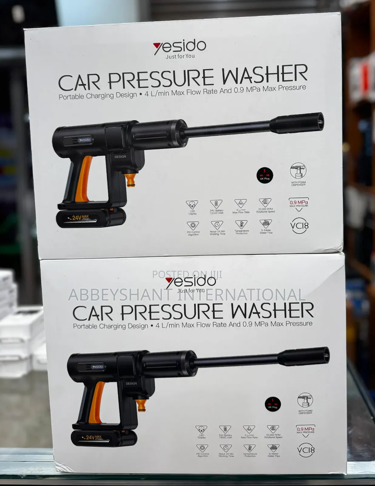 Yesido Vc18 Portable Car Pressure Washer Cordless Power Washer