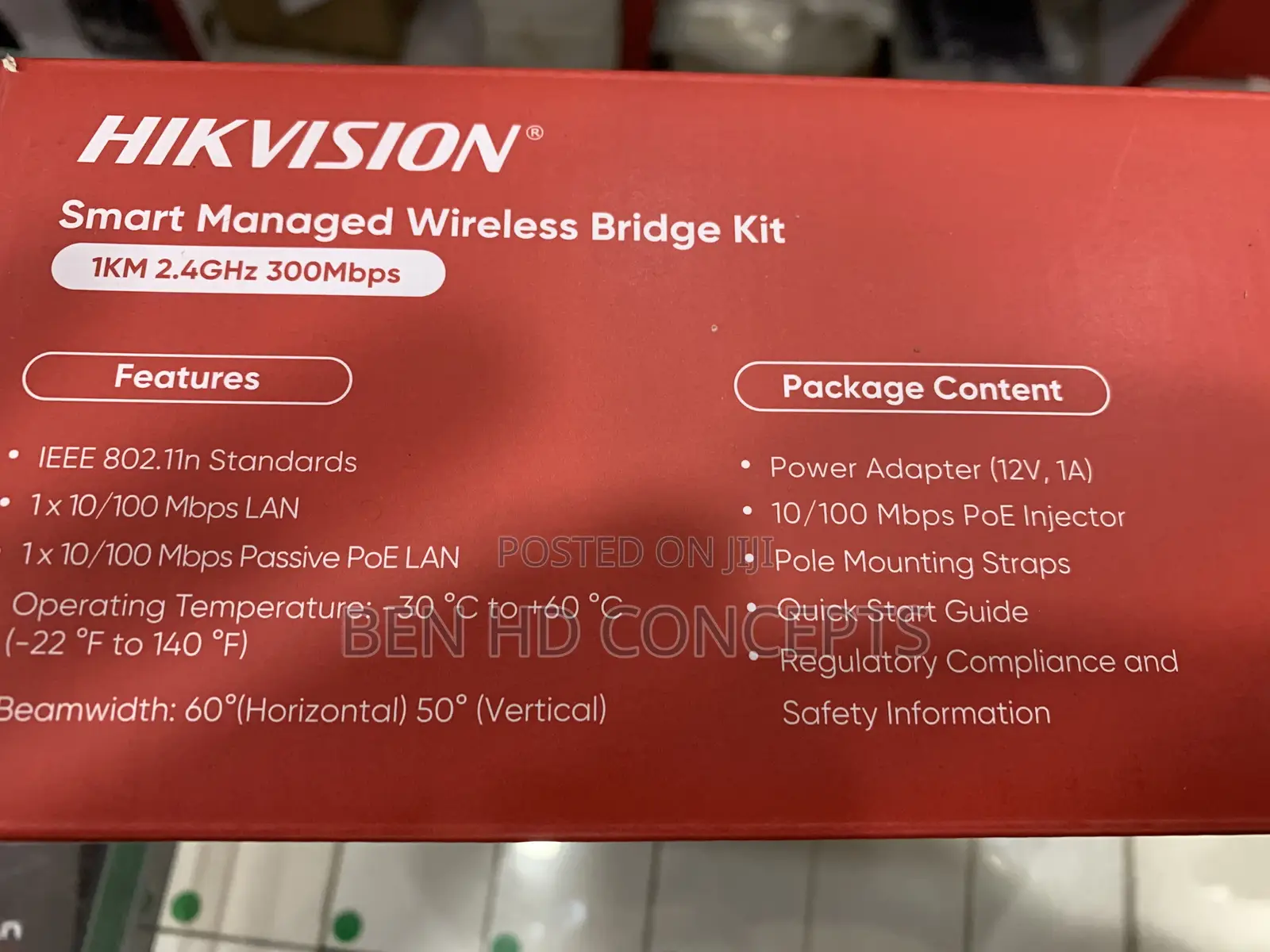 Hikvision CCTV Wireless Bridge 1km 300mbps