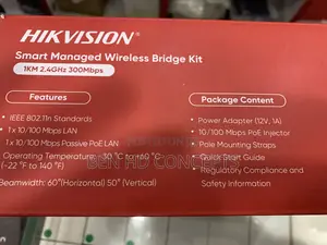 Hikvision CCTV Wireless Bridge 1km 300mbps
