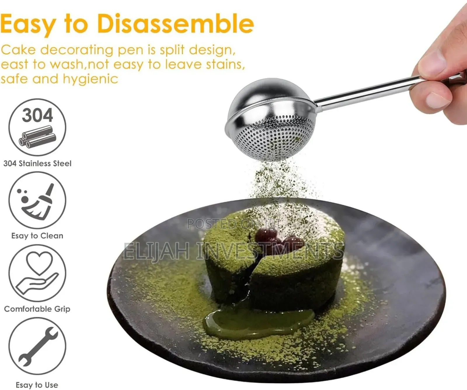 Stainless Steel Telescopic Tea Infuser or Strainer.