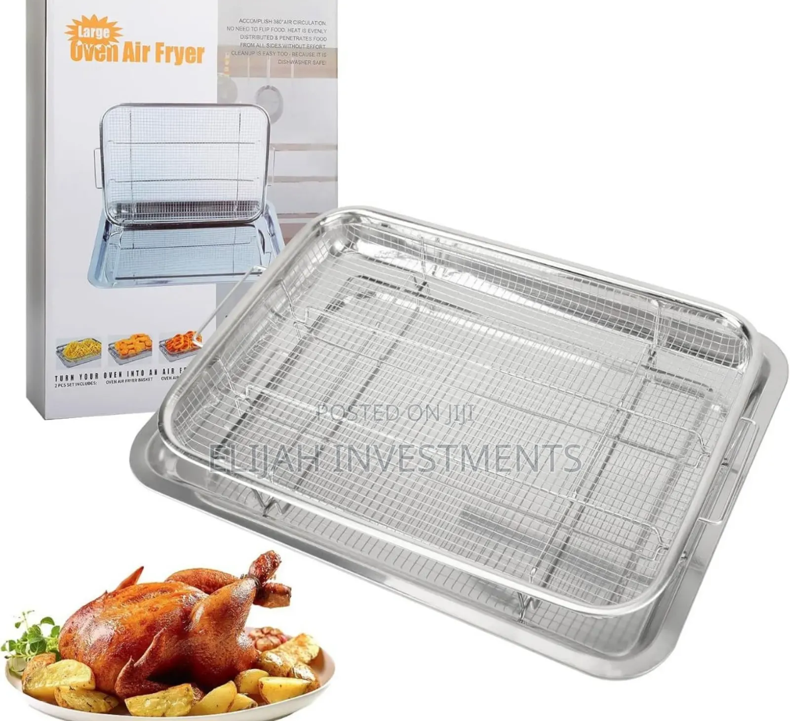 Stainless Steel Air Fryer Basket for Oven