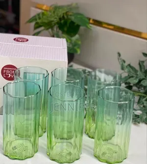 6pcs Deli Glass Blooming Series Water Glasses.
