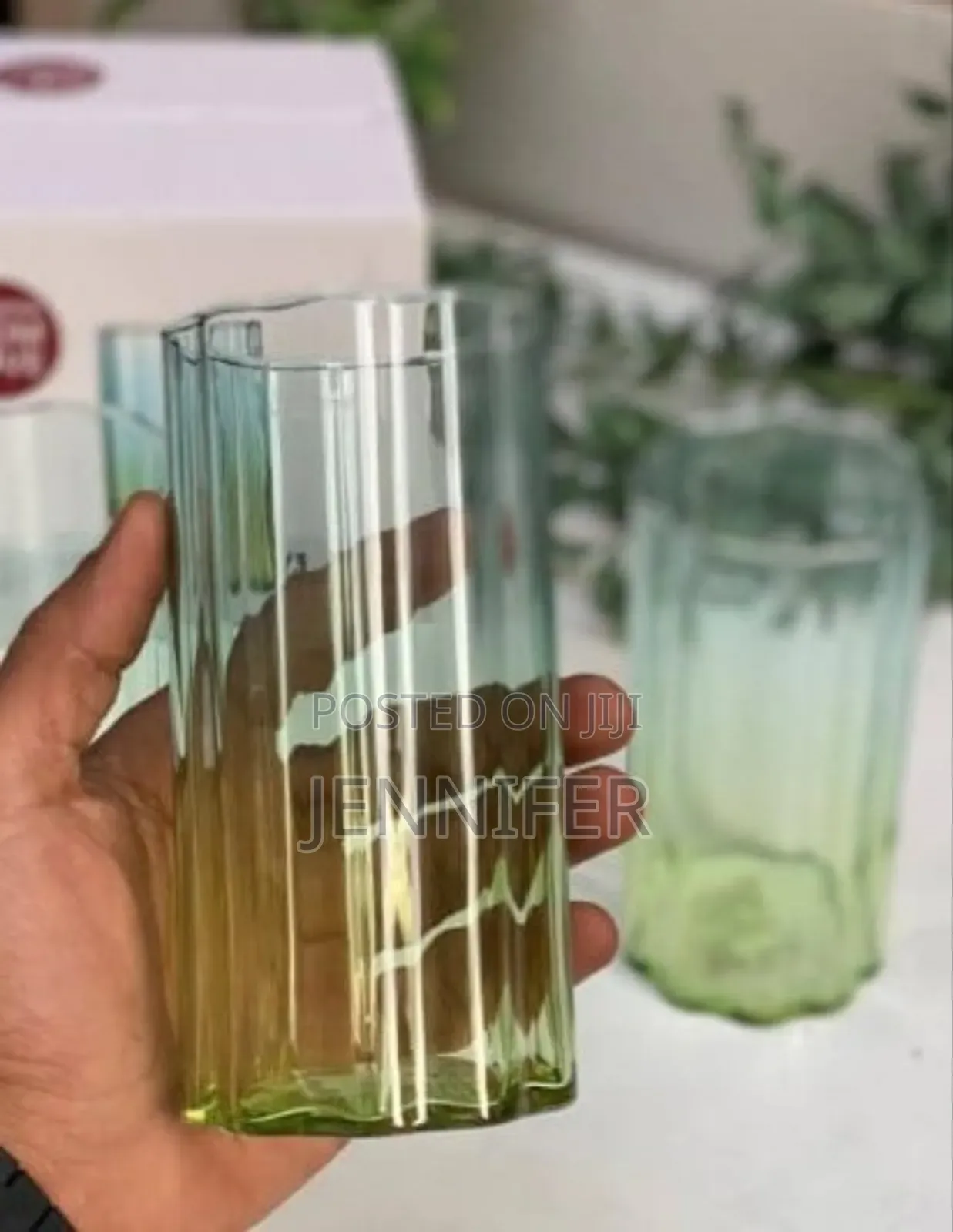 6pcs Deli Glass Blooming Series Water Glasses.