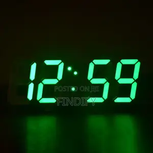 3d Led Digital Clock ,9.7", Large Display Table/ Desk