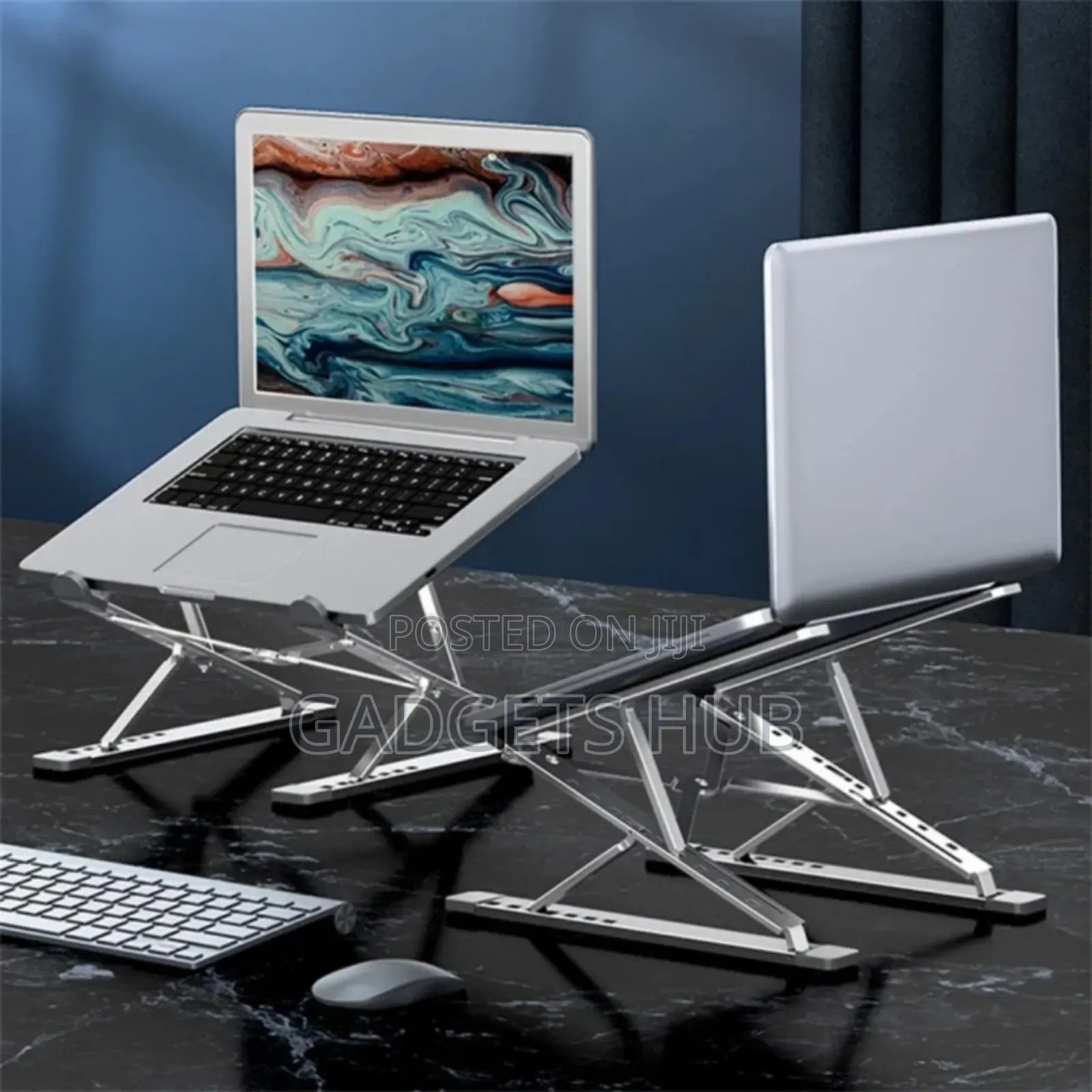 Double-Laver Foldable Lifting Aluminum Alloy Laptop Stand
