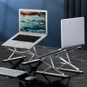 Double-Laver Foldable Lifting Aluminum Alloy Laptop Stand