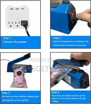 Portable Bag Sealing Machine Heat Sealer Pulse Electric