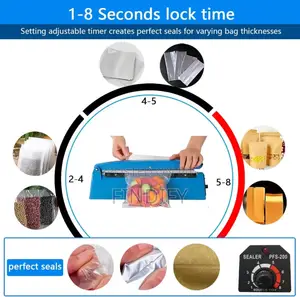 Portable Bag Sealing Machine Heat Sealer Pulse Electric