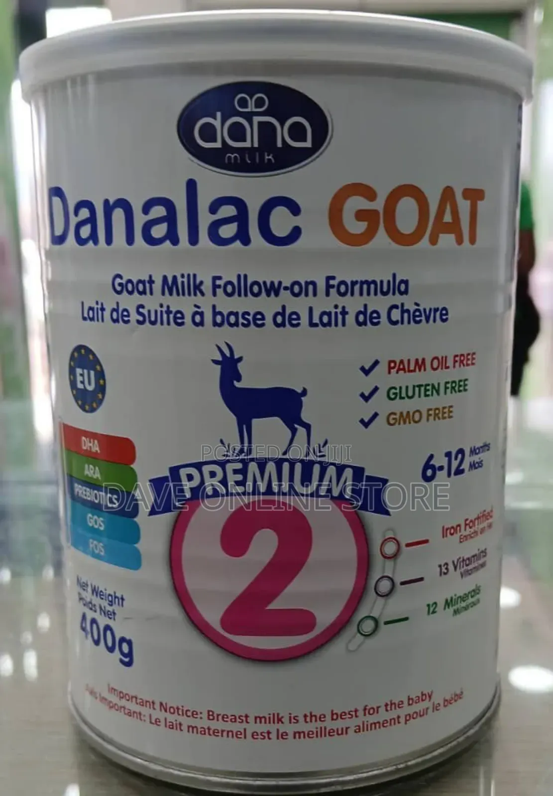 Danalac Infant Formula With Goat Milk Stage 2 6 to One Year.