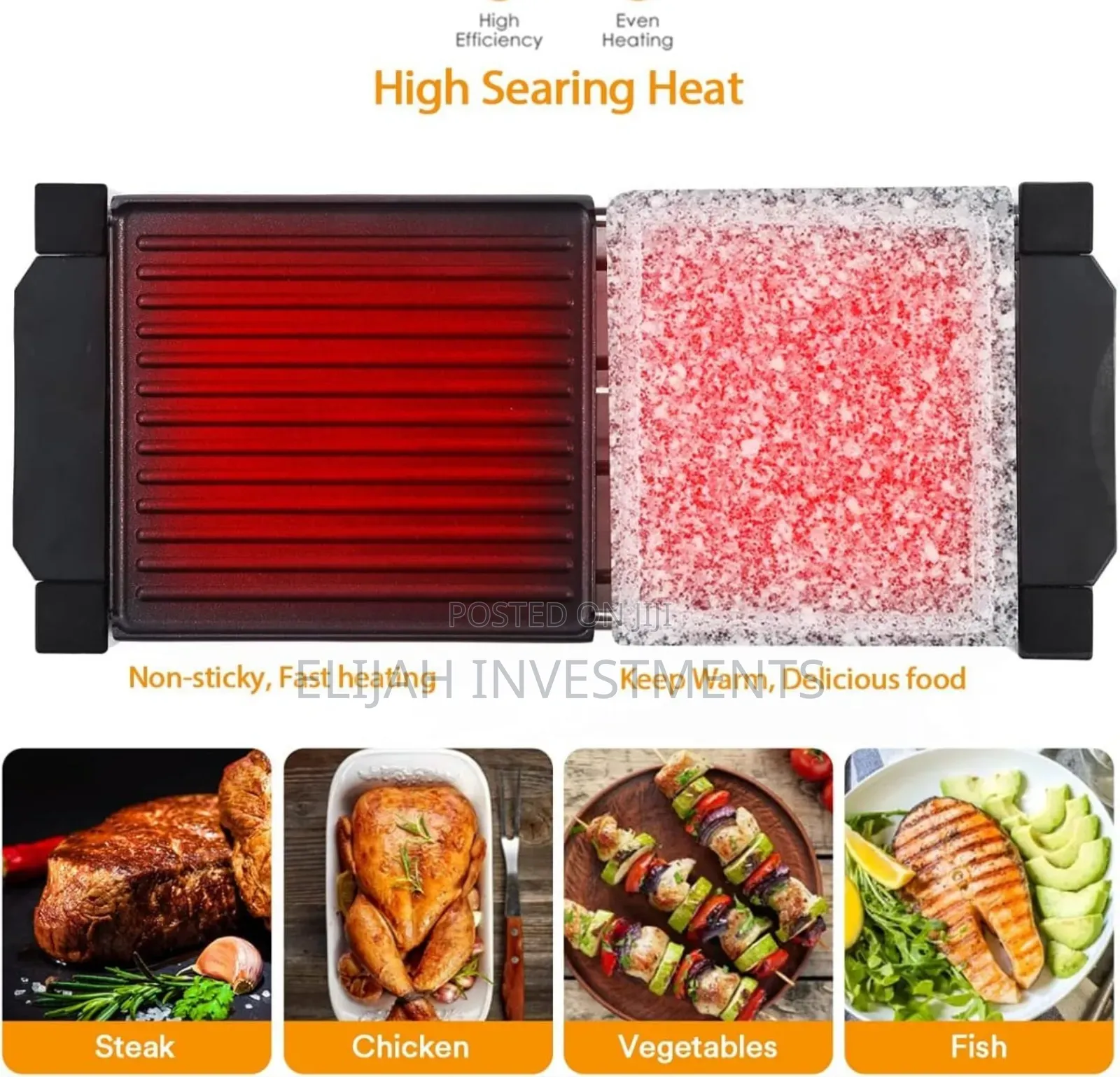 Saysonapps Raclette Grill With Granite Stone Grill Top