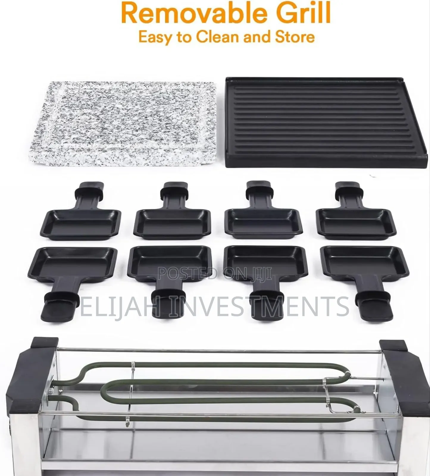 Saysonapps Raclette Grill With Granite Stone Grill Top