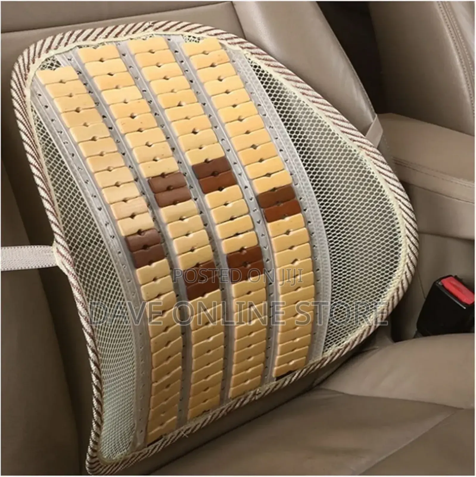 Cool Mesh Lumbar Support for Car Lower Back for Office Chair, Brown