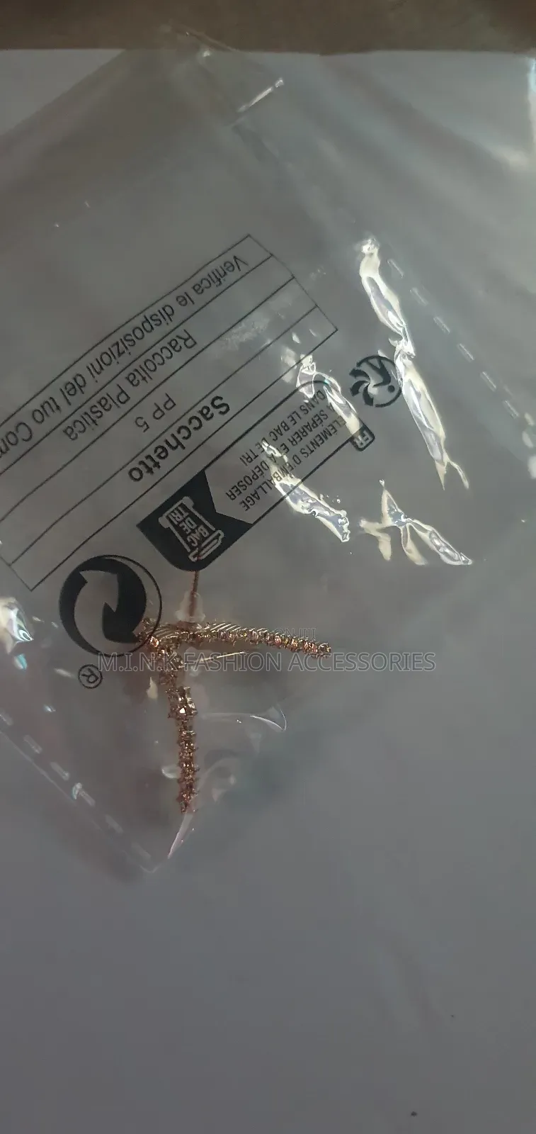 Shiny Gold Colored Earrings and Silver Colored Too