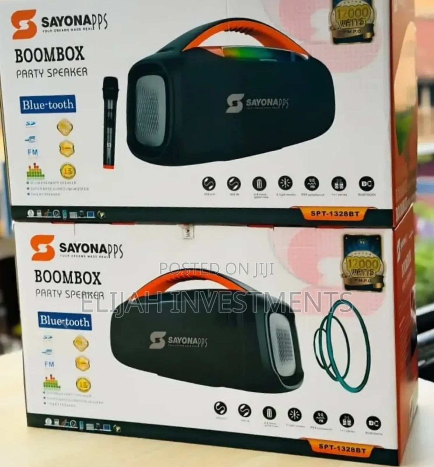 Sayona SPT-1328bt Boombox Party Speaker