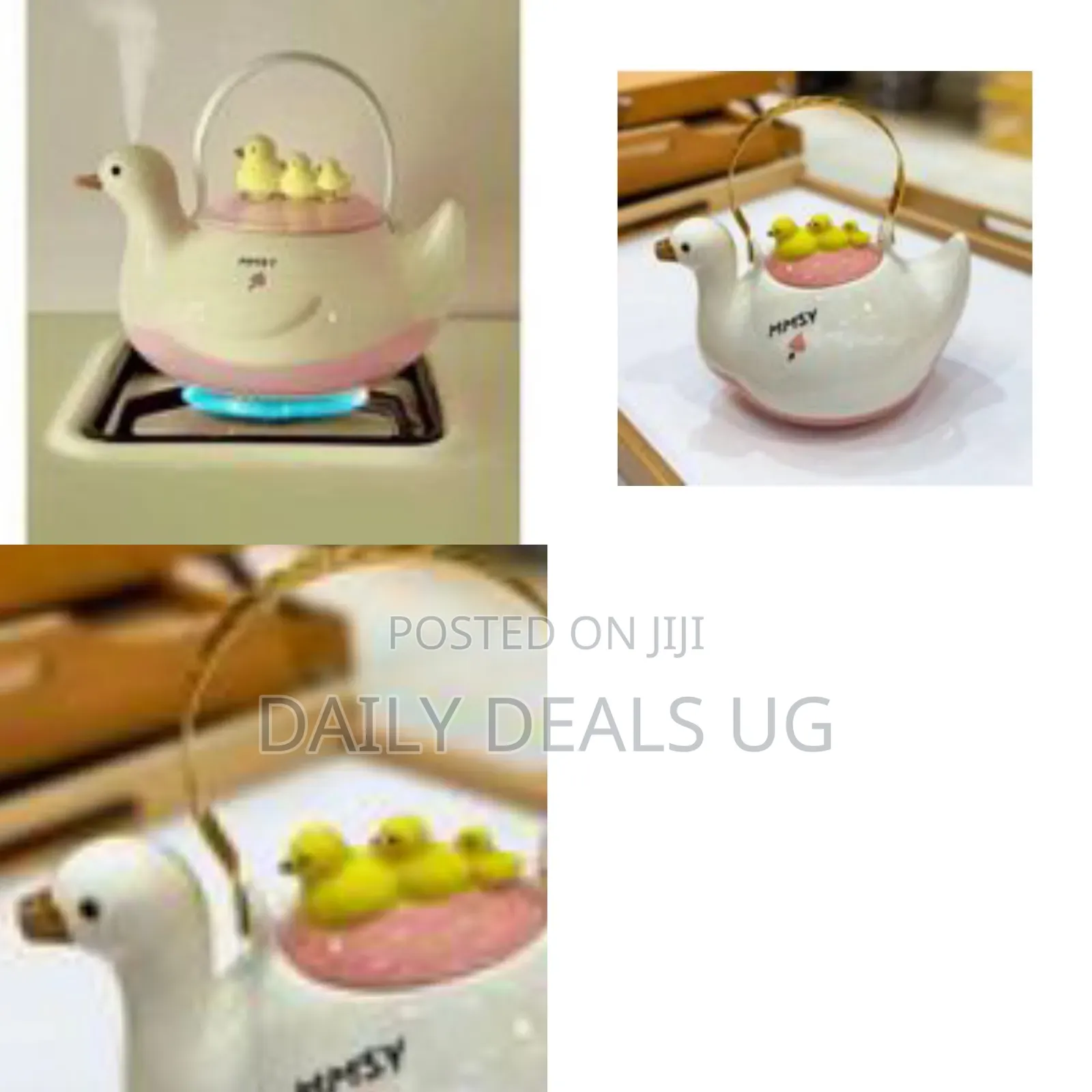 Decorative Porcelain Duck-Shaped Kettle