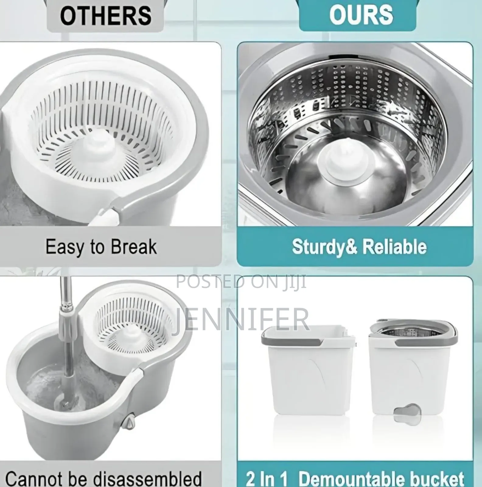 Easy Mop Wyl-34 Spin Mop and Bucket Cleaning System