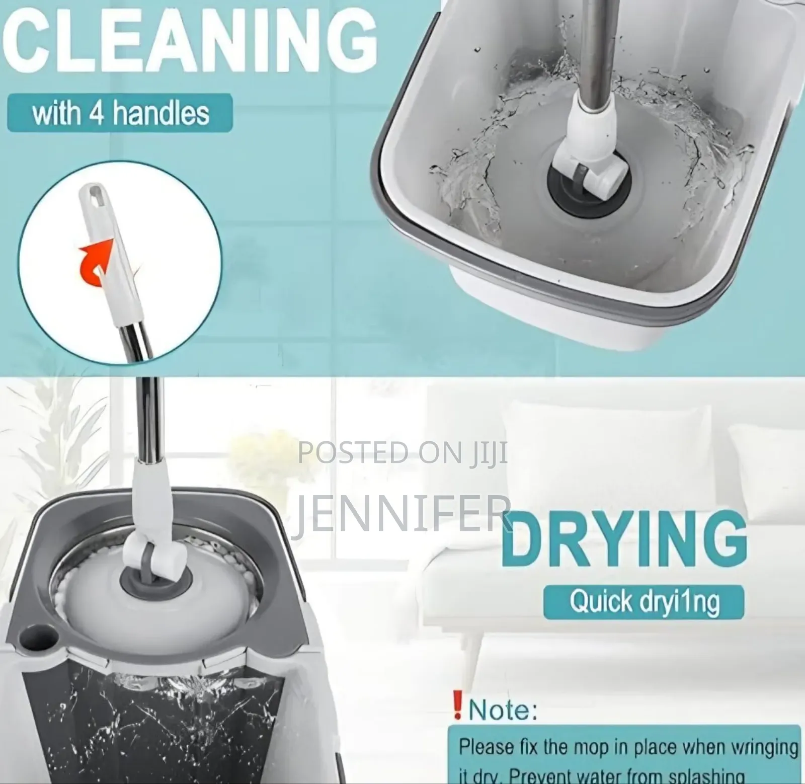 Easy Mop Wyl-34 Spin Mop and Bucket Cleaning System