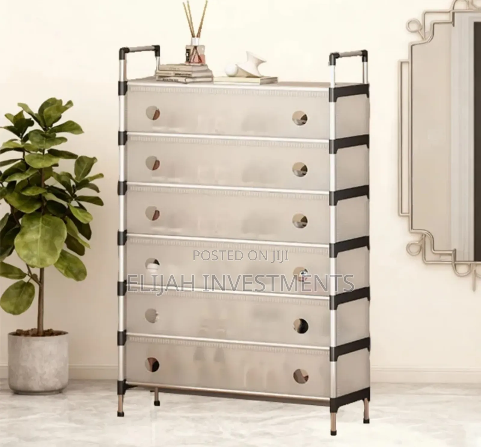 Stackable, Multi-Layer Shoe Storage Cabinet