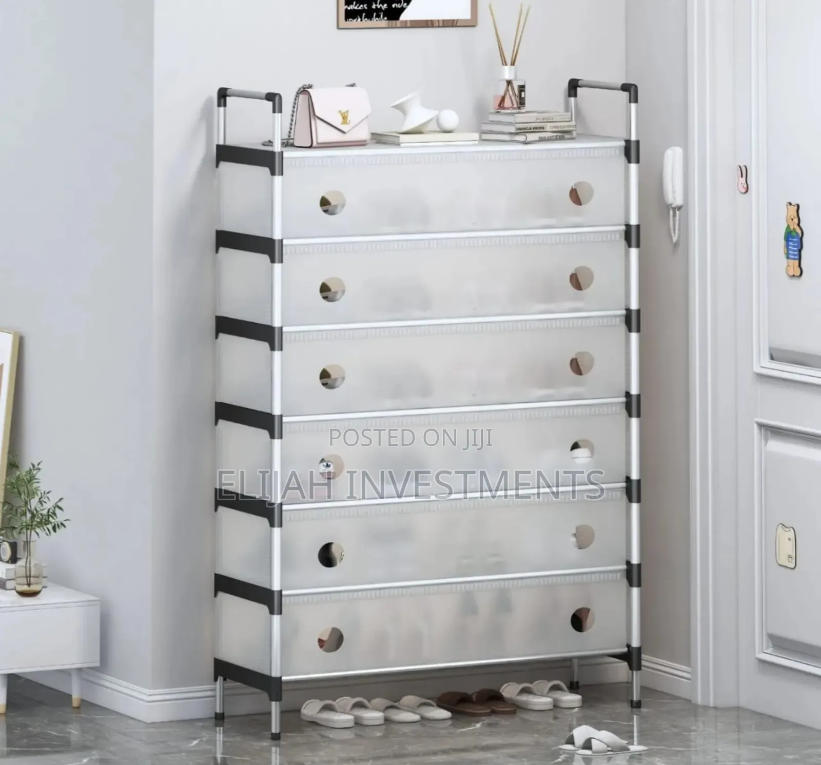 Stackable, Multi-Layer Shoe Storage Cabinet