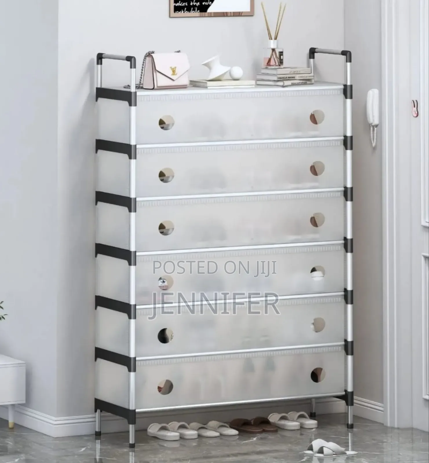 Stackable, Multi-Layer Shoe Storage Cabinet
