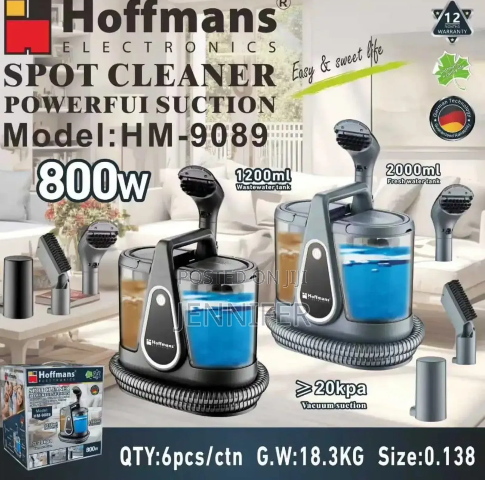 Hoffmans Hm-9089 Spot Cleaner.