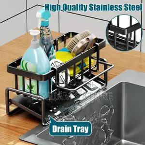 Plastic Kitchen Self-Draining Sink Storage Organizer