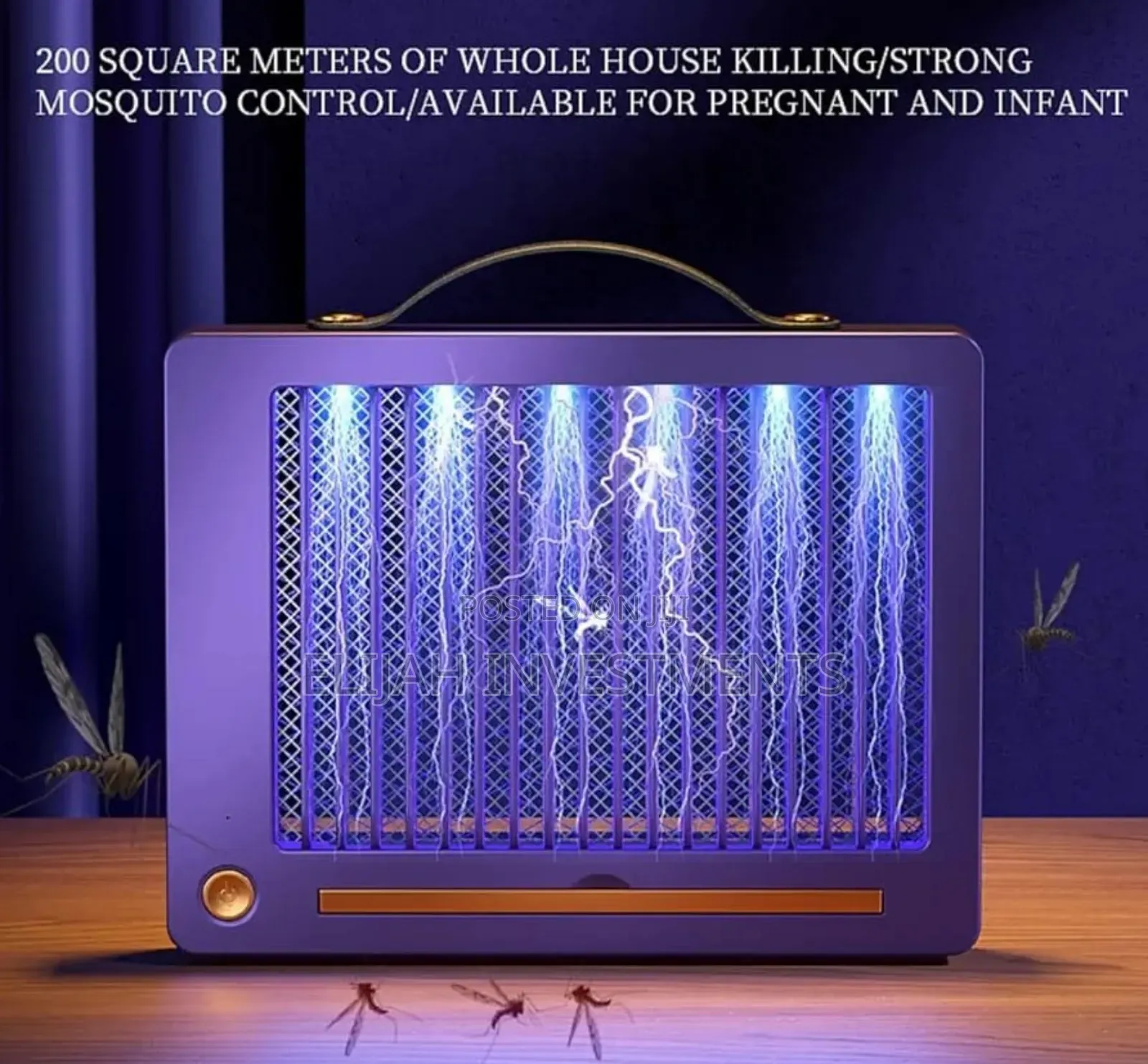 Rechargeable Portable Electric Shock Mosquito Killing Lamp.