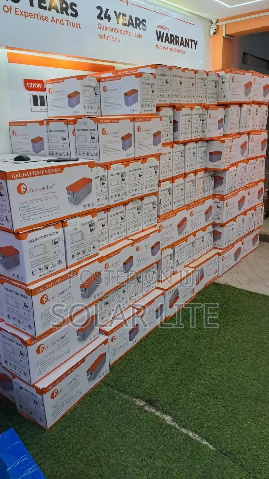 G-200ah, 12v Felicity Solar Gel Batteries