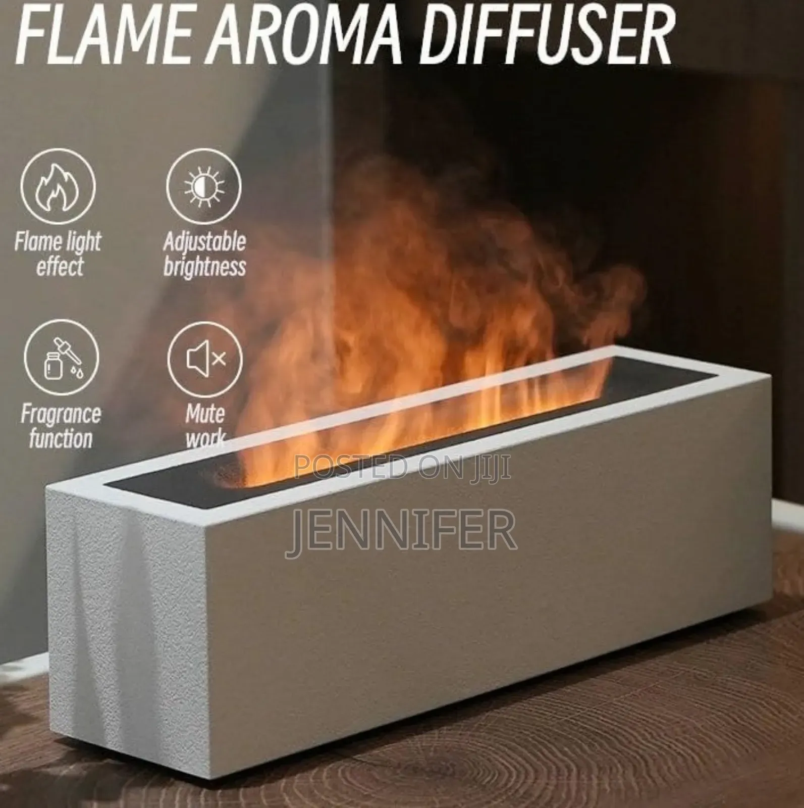 Flame Aromatherapy Humidifier Mult Colour