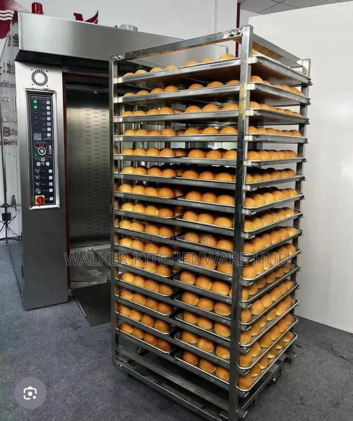 16-Trays Gas Rotary Oven Machine