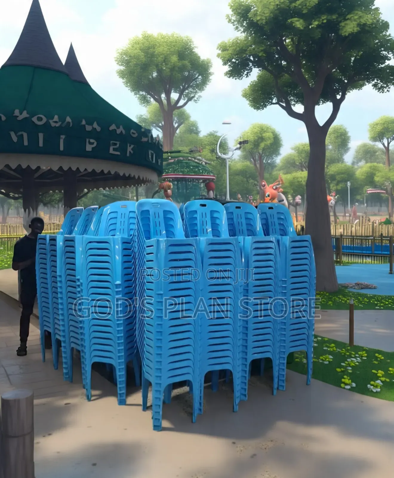 Cerulean Plastic Chairs Plastic Chairs