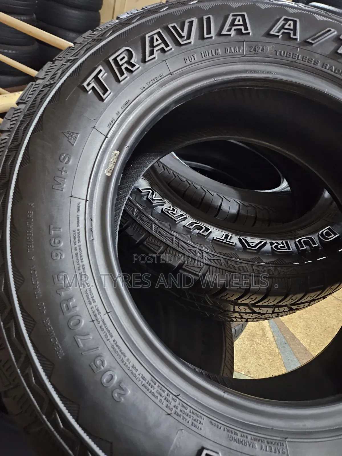 205 70 R15 Travia at Duraturn Design for 11# Tire Stud